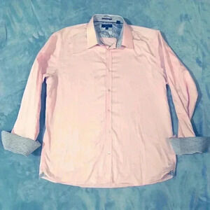 TED BAKER Pink Long Sleeve Button Down